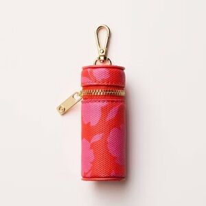 Kate Spade x Target Pink/Red Lipstick Bag Charm Keychain NWT